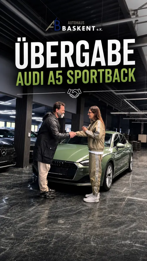 Übergabe eines Audi A5 Sportback